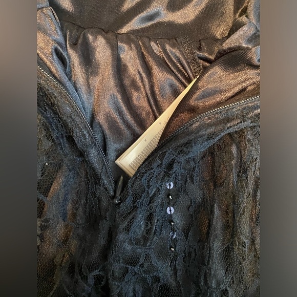 Forever 21 Womens Juniors Size Small Midnight Black Blue Lace Fairy Mini Skirt - Picture 4 of 6